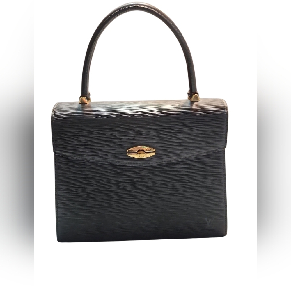 Louis Vuittion Black Epi Malesherbes Bag M10994
